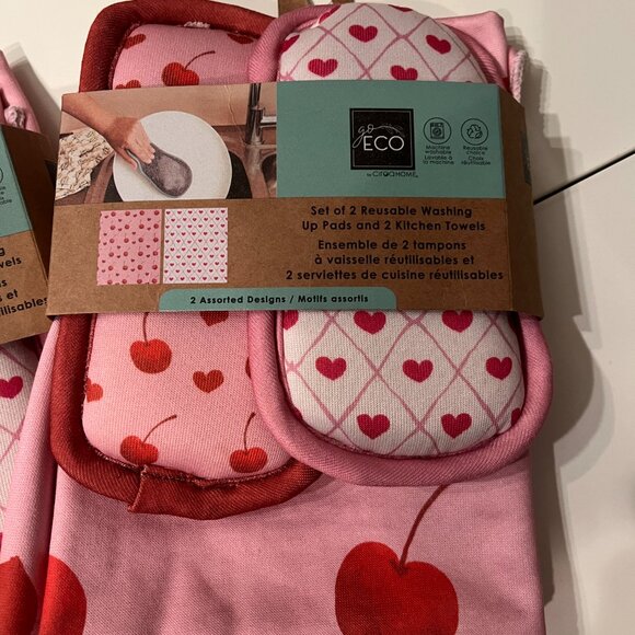 Ciroa Home Reusable Washing Pads and Kitchen Towels (Set‎ of 2 /NEW) (hx) - Picture 10 of 12